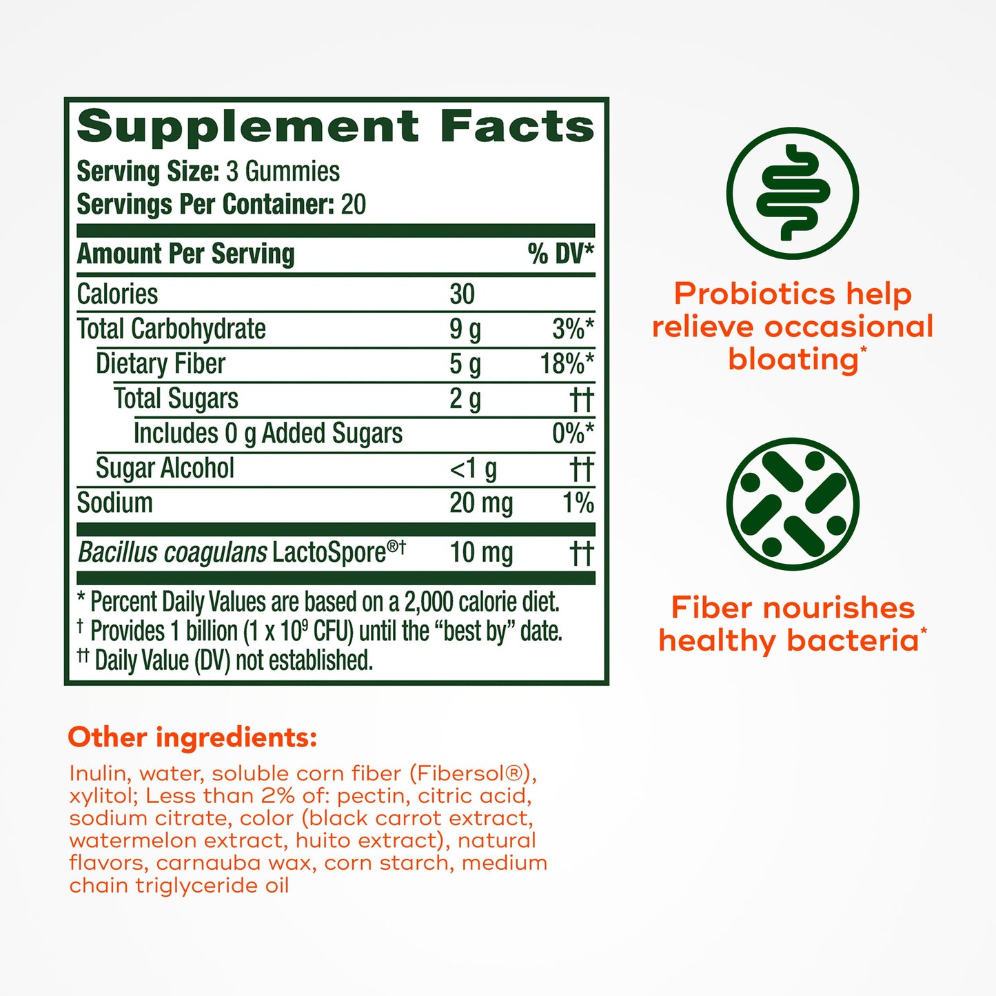 Align Probiotic Gummies, Probiotics + Fiber for Digestive Health