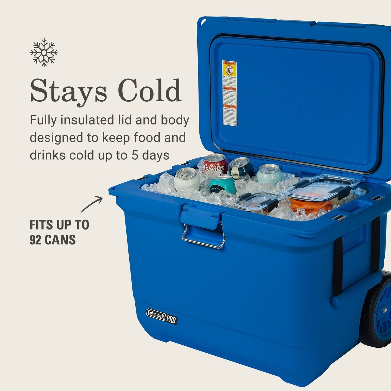 Coleman Pro Hard Cooler - Neptune Blue