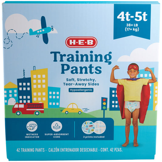 H-E-B Training Pants for Boys, 4T - 5T (38+ lb)