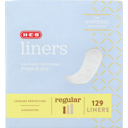 H-E-B Fresh & Dry Liners - Regular, Unscented
