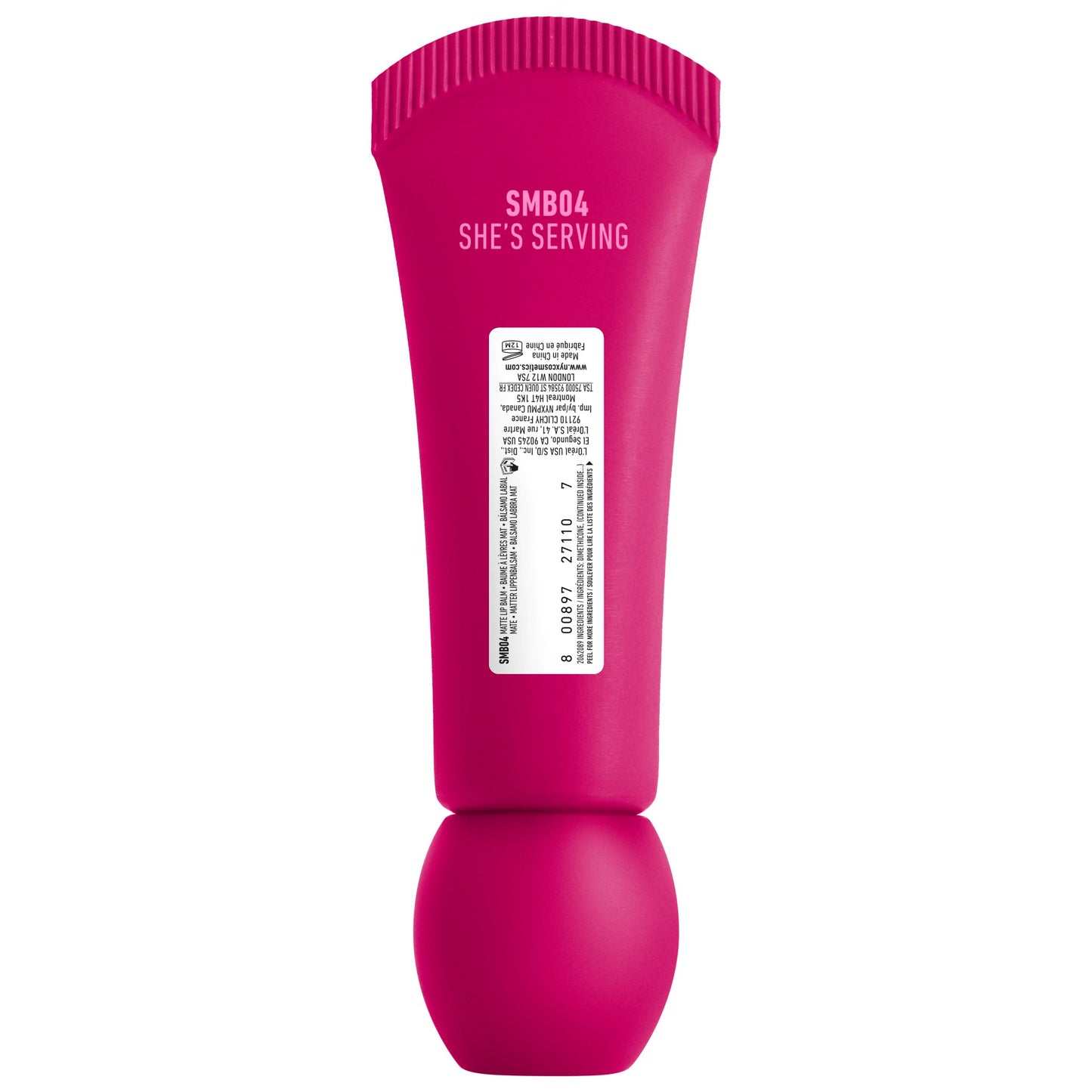 NYX Smushy Matte Lip Balm - She's Serving