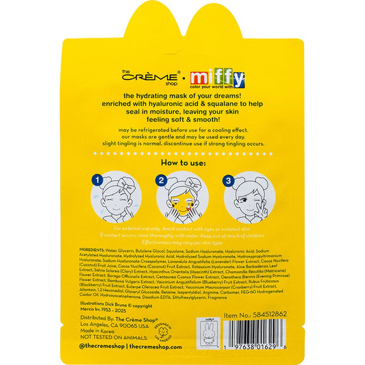 The Crème Shop The Creme Shop X Miffy Dewy Dreams Hydrating Face Sheet Mask