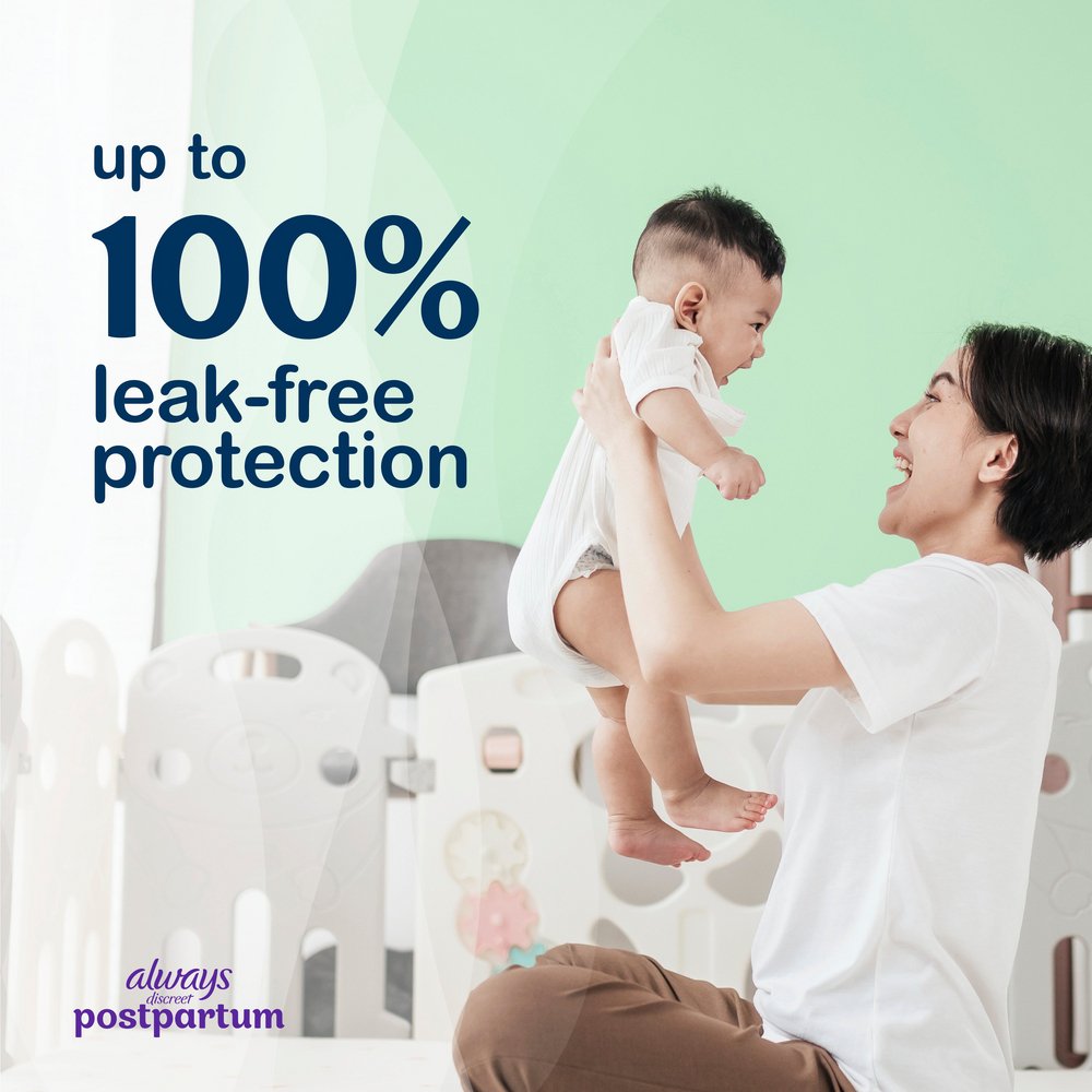 Always Discreet Postpartum Pads - 4 Moderate Flow