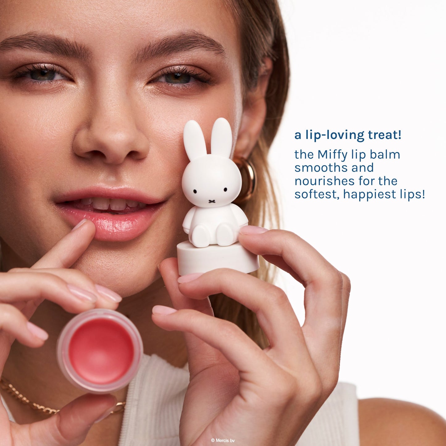 The Crème Shop x Miffy Moisturizing Lip Balm - Rare Rose