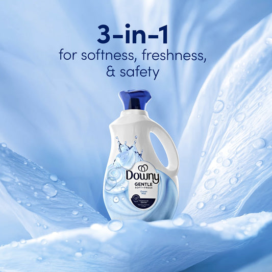 Downy Gentle Soft & Fresh Fabric Softener Liquid, 138 Loads - Ocean Mist Scent