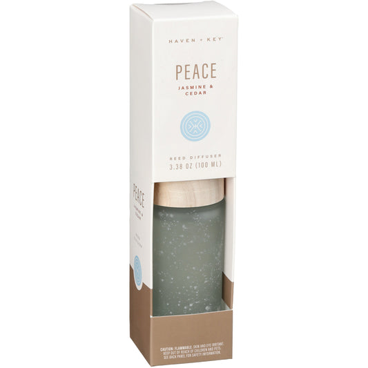 Haven + Key Peace Reed Diffuser - Jasmine & Cedar