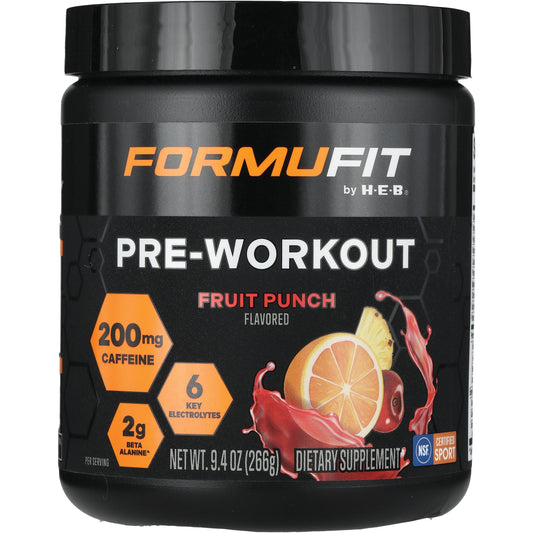FORMUFIT by H-E-B Pre-Workout Fruit Punch