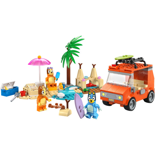 LEGO Bluey's Beach & Family Car Trip Set