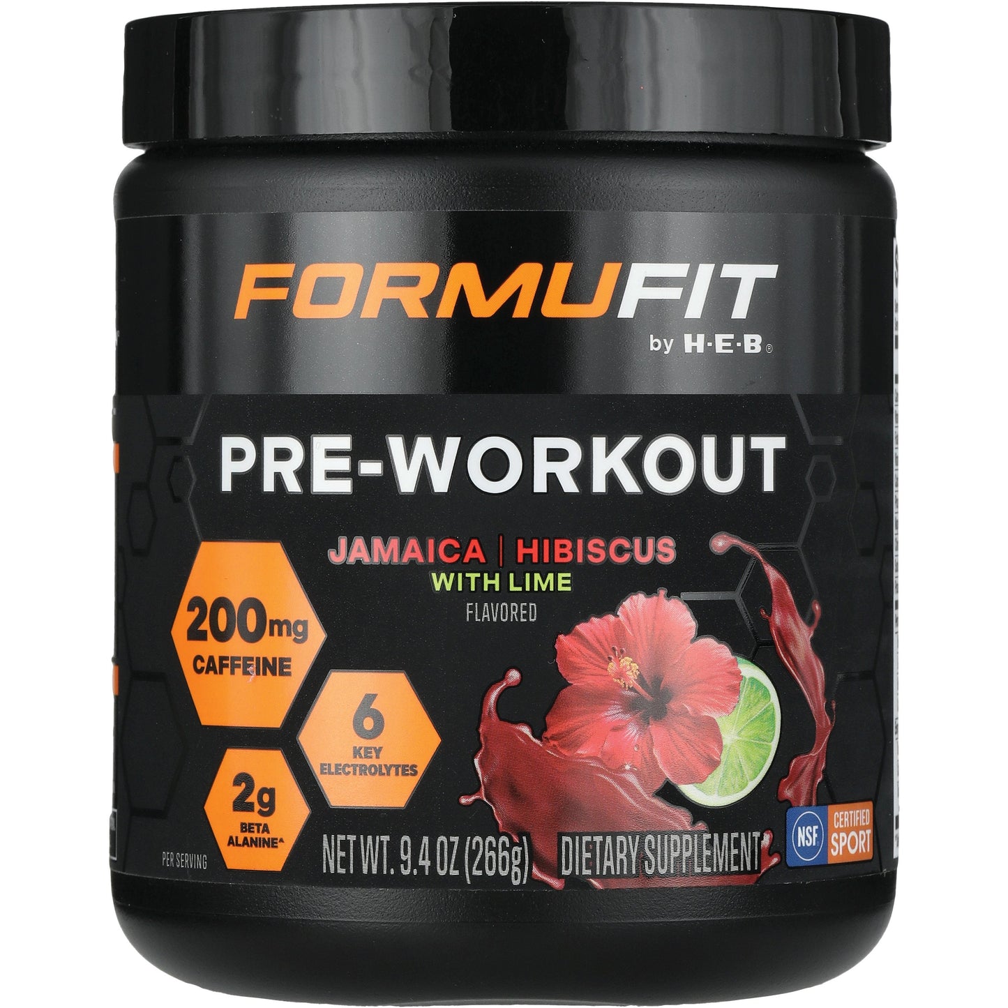 FORMUFIT by H-E-B Pre-Workout Jamaica Hibiscus Lime