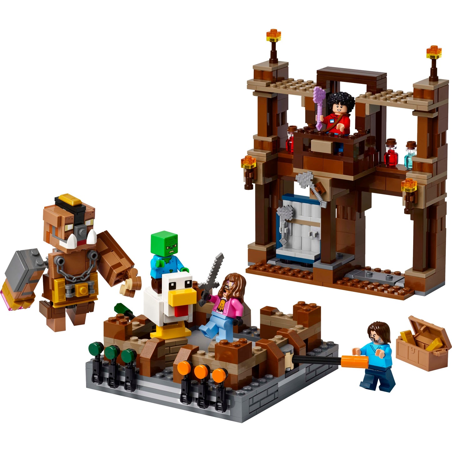 LEGO Minecraft Movie Woodland Mansion Fighting Ring Set
