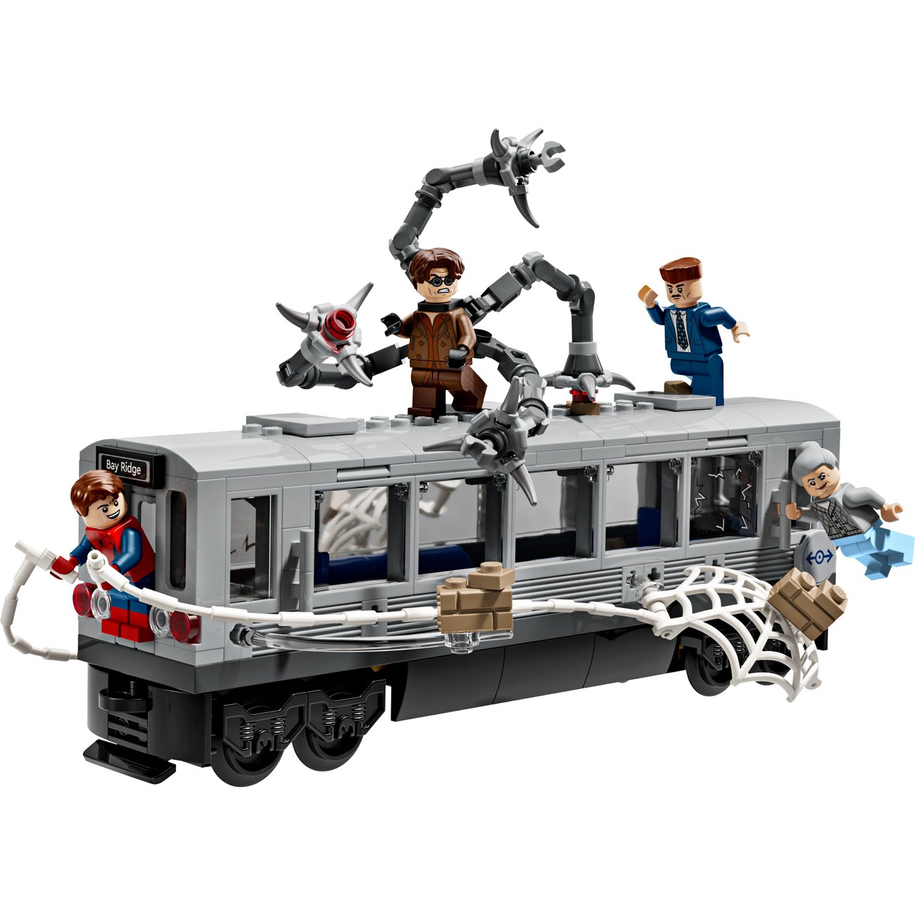 LEGO Marvel Spider-Man vs. Doc Ock Subway Train Scene Set