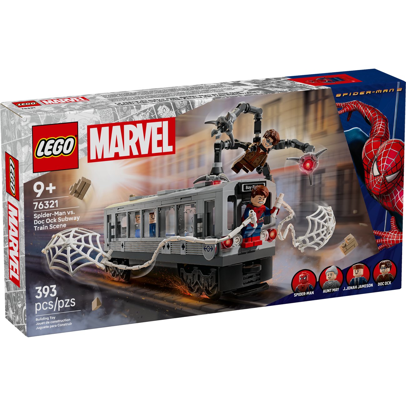 LEGO Marvel Spider-Man vs. Doc Ock Subway Train Scene Set
