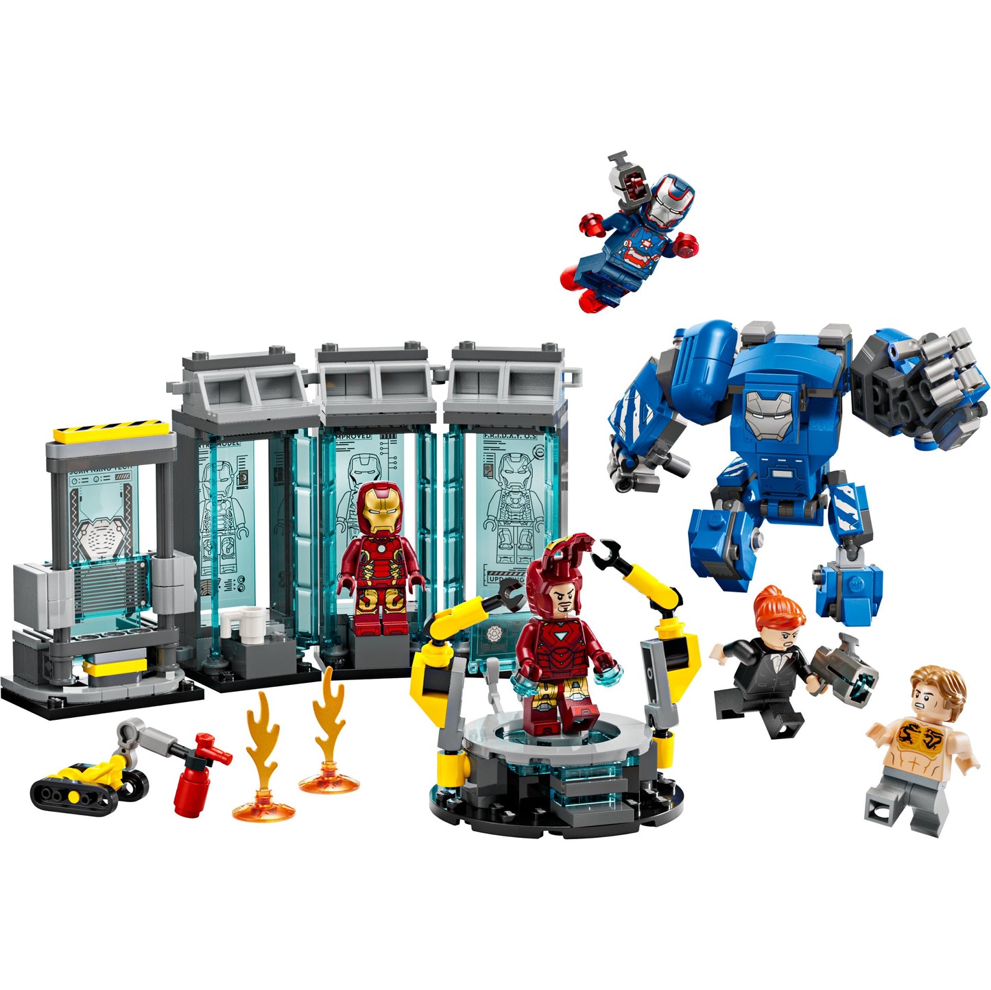 LEGO Marvel Iron Man's Laboratory Hall Of Armor Set