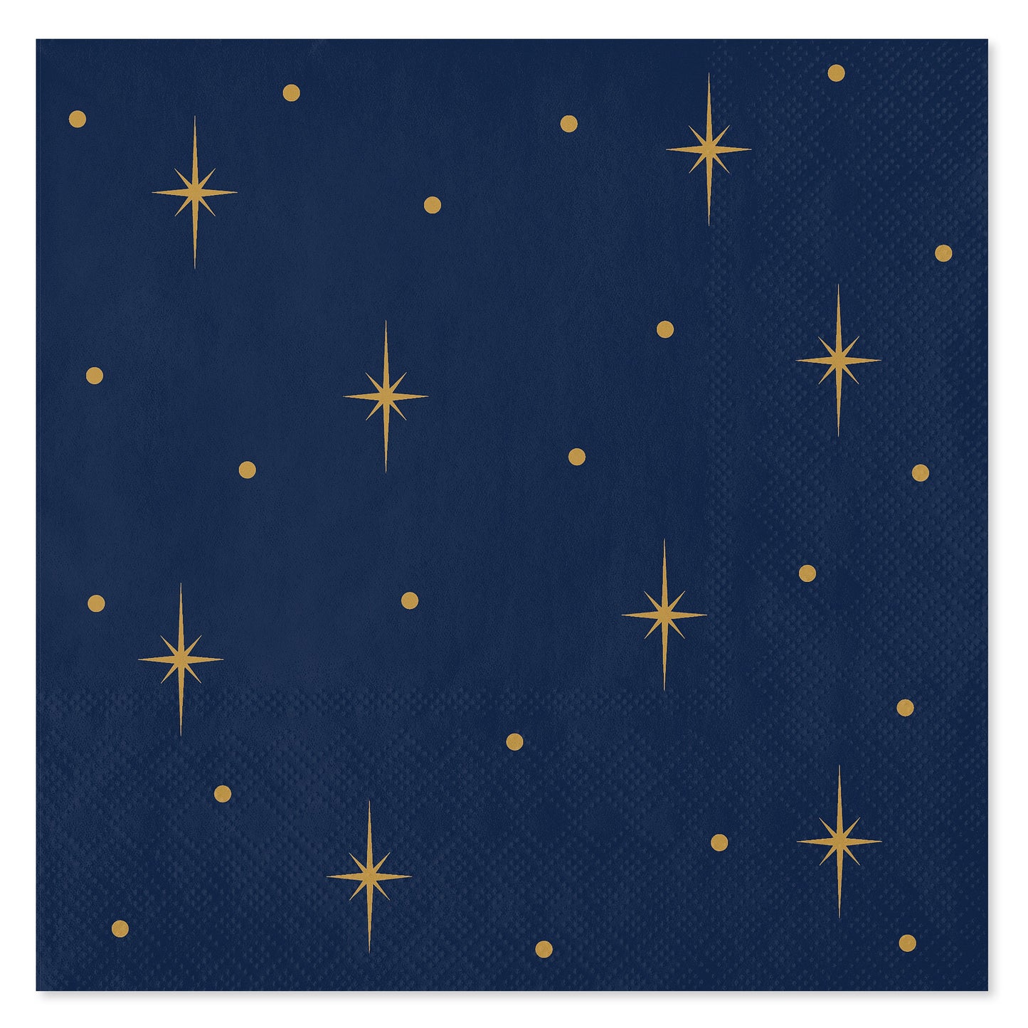 American Greetings Gold Stars on Navy Lunch Napkins