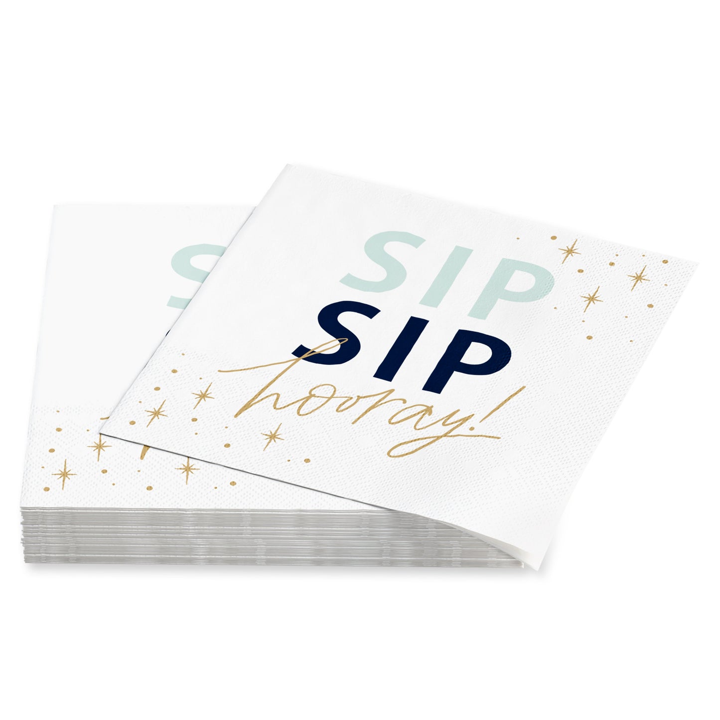 American Greetings Sip Sip Hooray Beverage Napkins