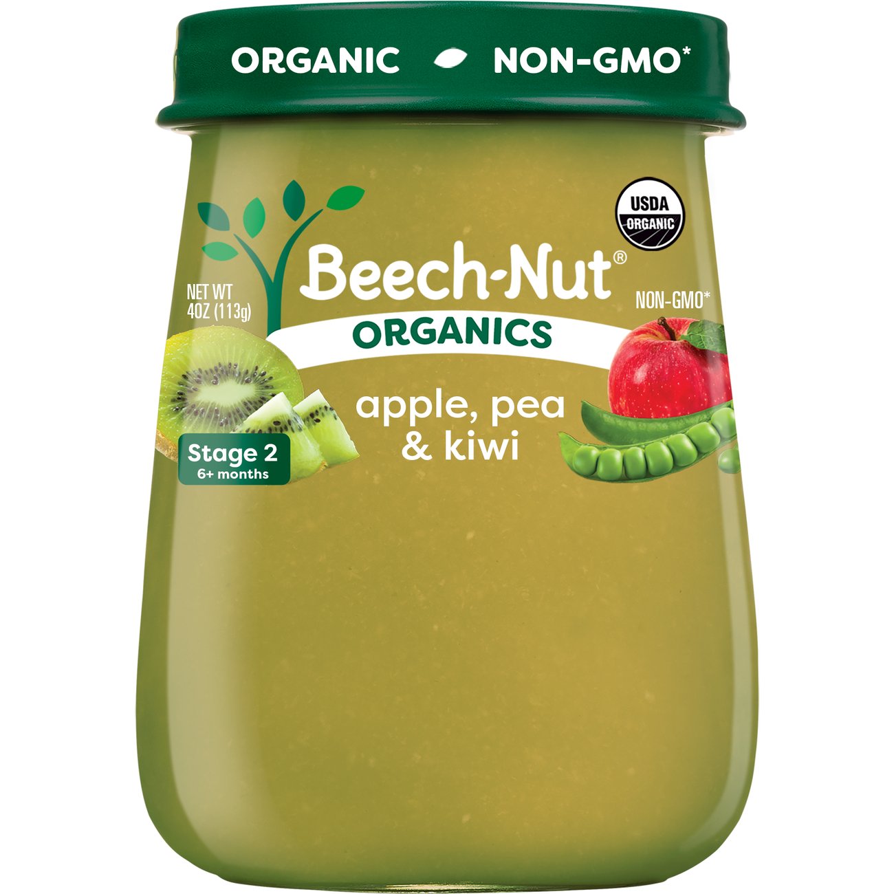 Beech-Nut Organics Baby Food - Apple, Pea & Kiwi