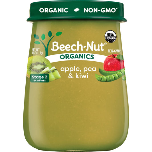 Beech-Nut Organics Baby Food - Apple, Pea & Kiwi
