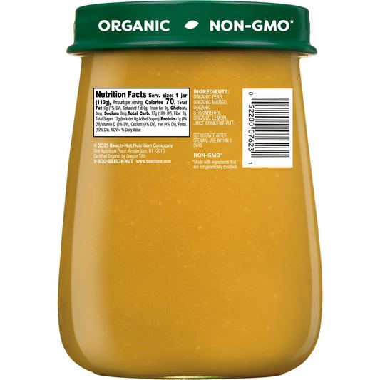 Beech-Nut Organics Baby Food - Pear Mango & Strawberry
