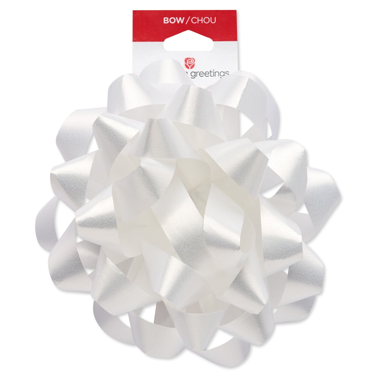 American Greetings White Confetti Gift Bow