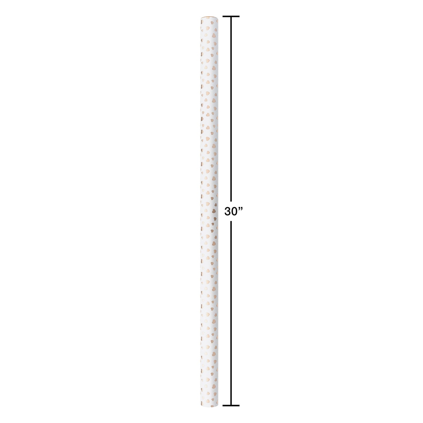 American Greetings Hearts Wedding or Engagement Foil Wrapping Paper, 15 sq. ft.