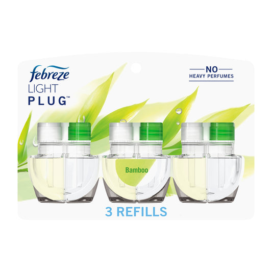 Febreze Light Plug In Air Freshener Scented Oil Refill - Bamboo