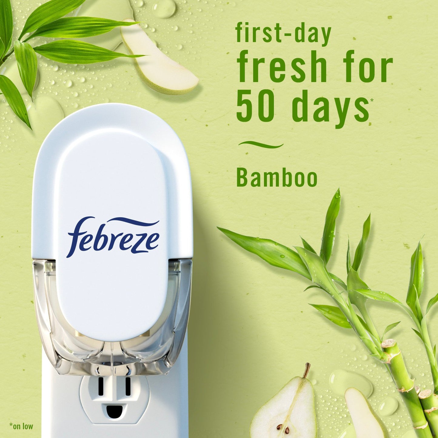 Febreze Light Plug In Air Freshener Scented Oil Refill - Bamboo