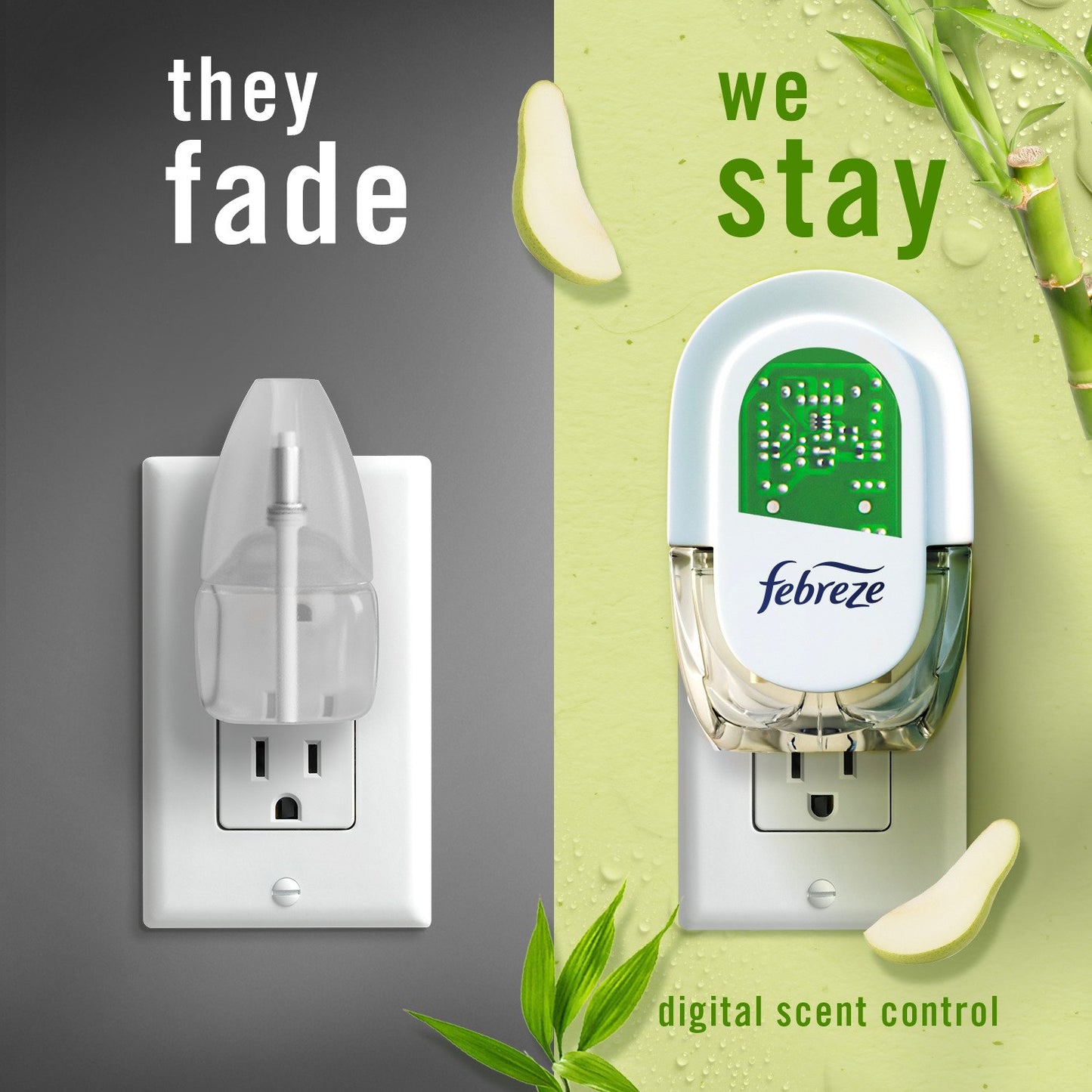 Febreze Light Plug In Air Freshener Scented Oil Refill - Bamboo