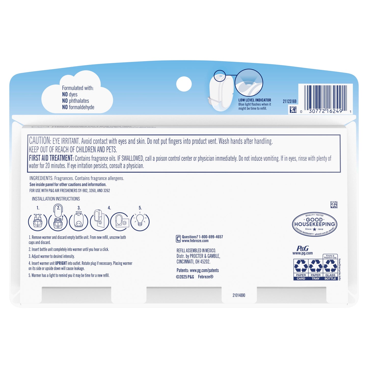 Febreze Luxe Plug In Air Freshener Scented Oil Refill - Variety Pack