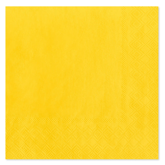 American Greetings Yellow Beverage Napkins