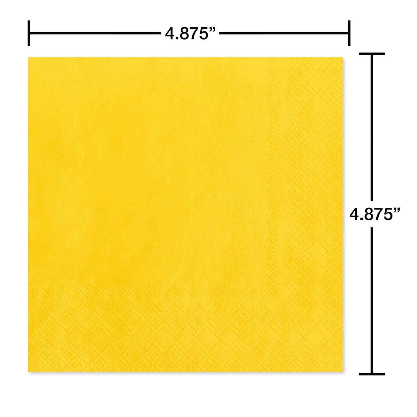 American Greetings Yellow Beverage Napkins