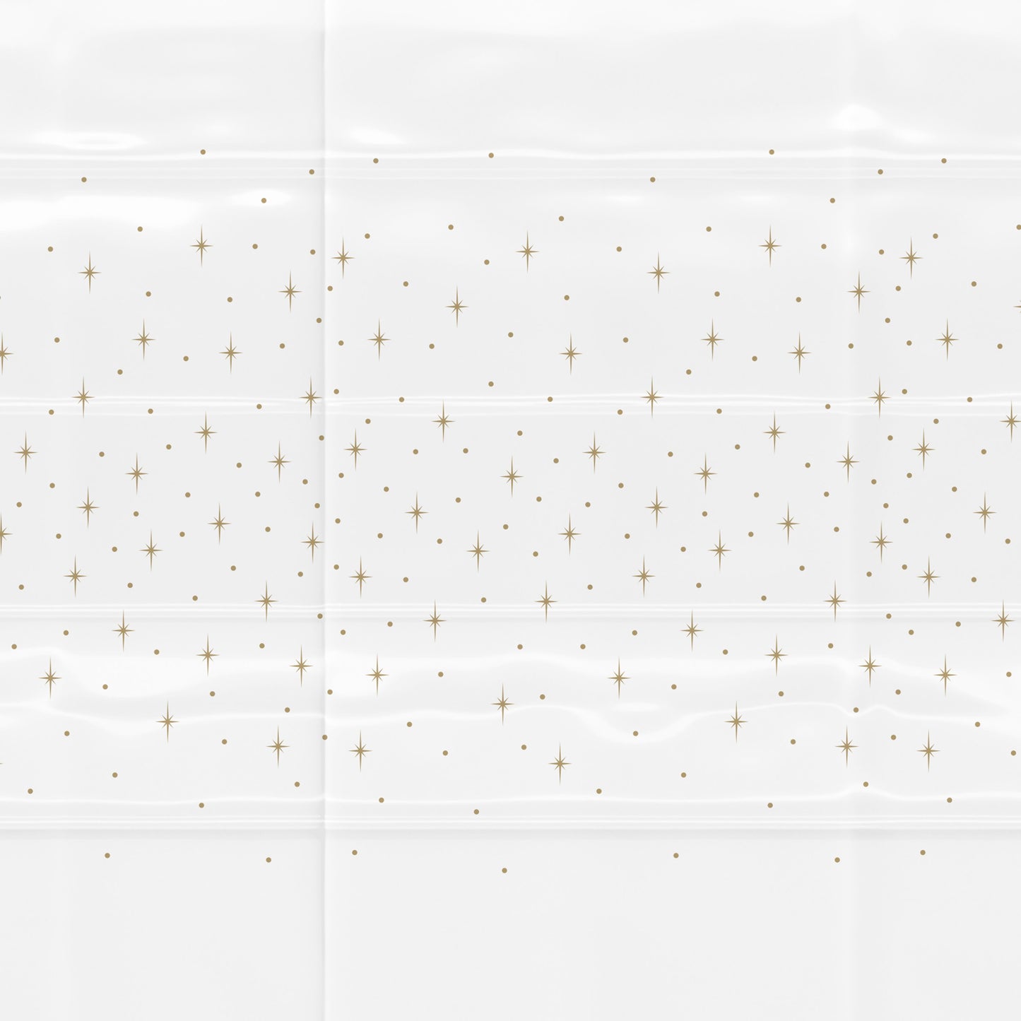 American Greetings Scattered Gold Dots & Stars Plastic Table Cover