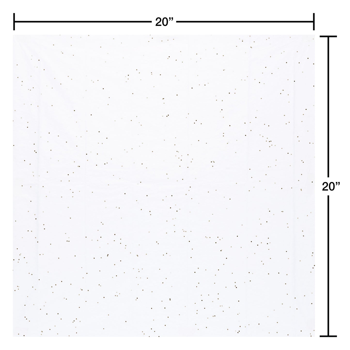 American Greetings Gold Gem on White Tissue Paper Bundle, 6 ct