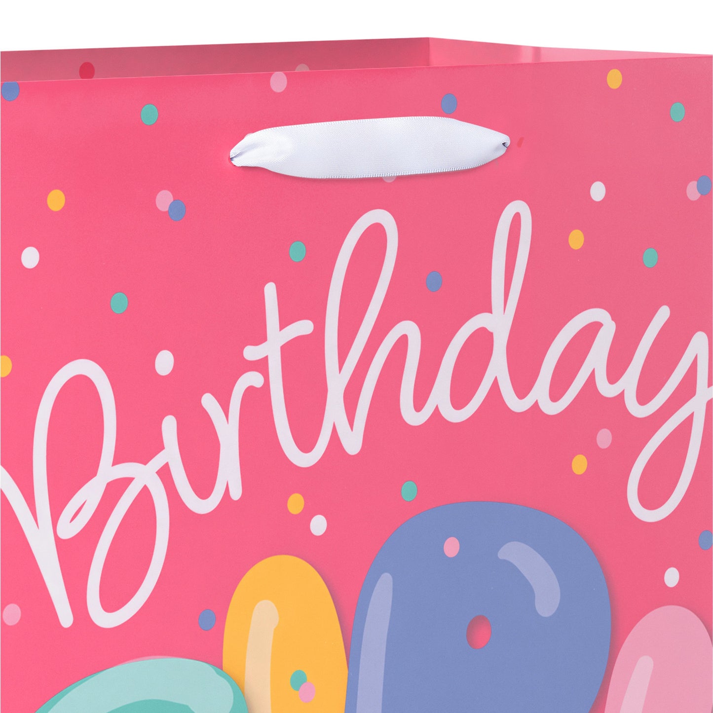 American Greetings Birthday Girl Balloon Medium Pink Birthday Gift Bag