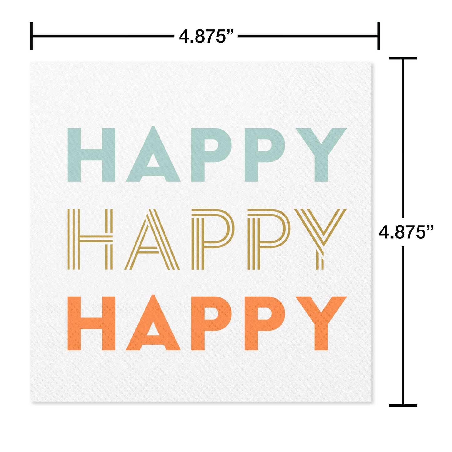 American Greetings Happy Happy Happy Beverage Napkins