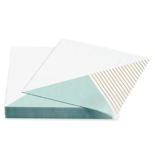 American Greetings Three Design on White Lunch Napkins