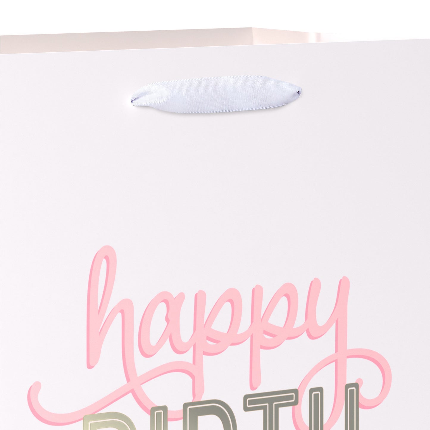 American Greetings Medium White Birthday Gift Bag