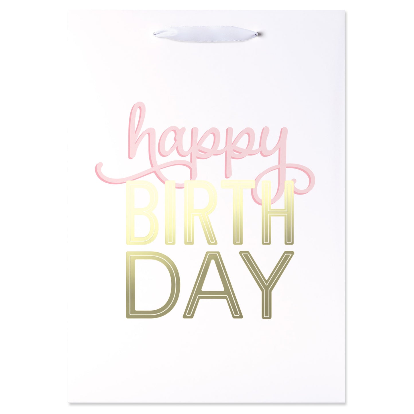 American Greetings Medium White Birthday Gift Bag