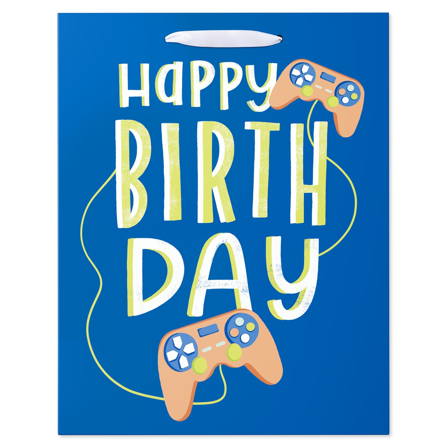 American Greetings Video Games Birthday Large Blue Gift Bag