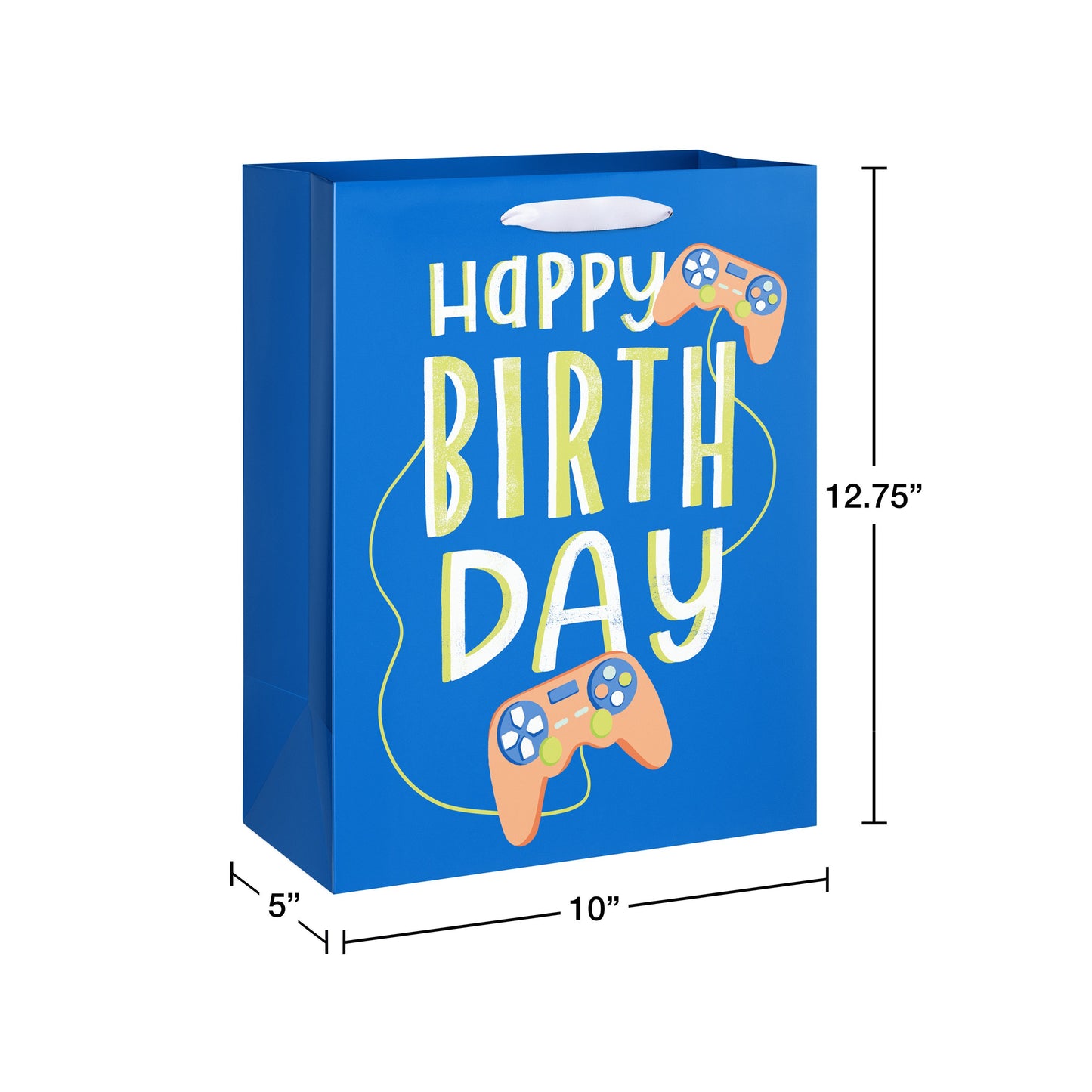 American Greetings Video Games Birthday Large Blue Gift Bag