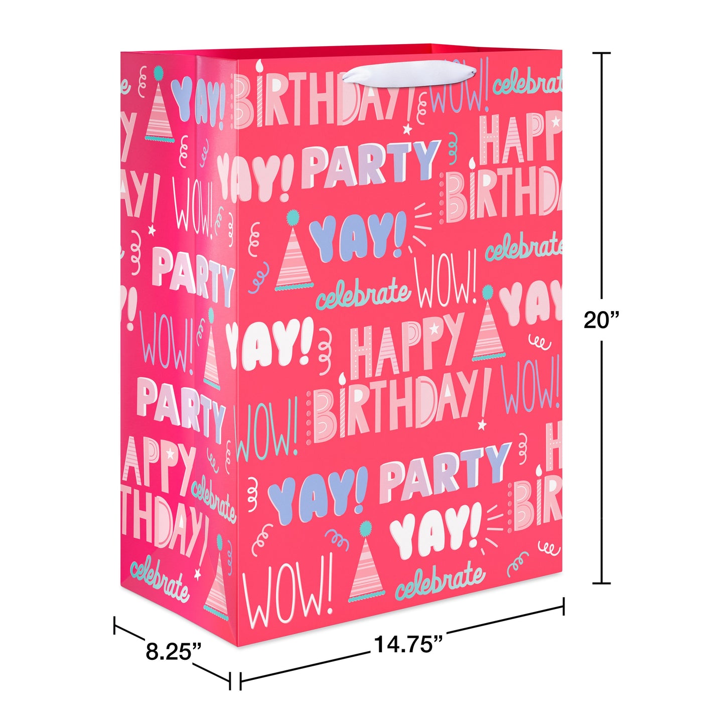 American Greetings Happy Birthday Pink Jumbo Gift Bag