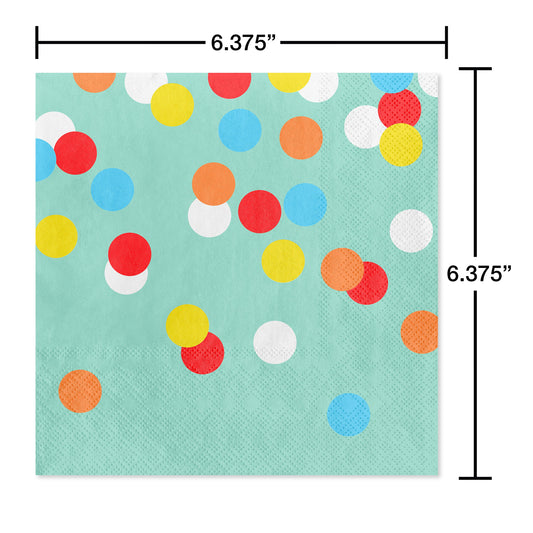 American Greetings Colorful Dots Lunch Napkins