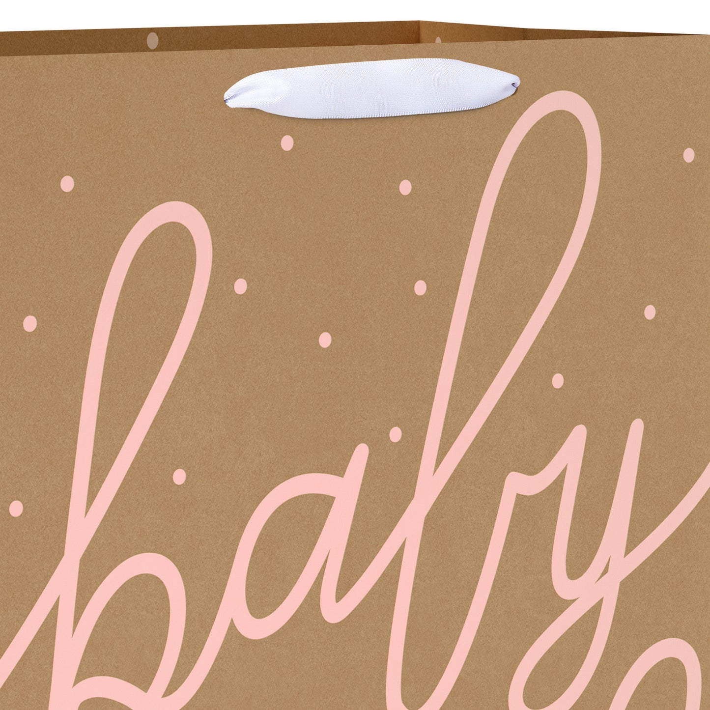 American Greetings Baby Girl Baby Shower Jumbo Kraft Gift Bag