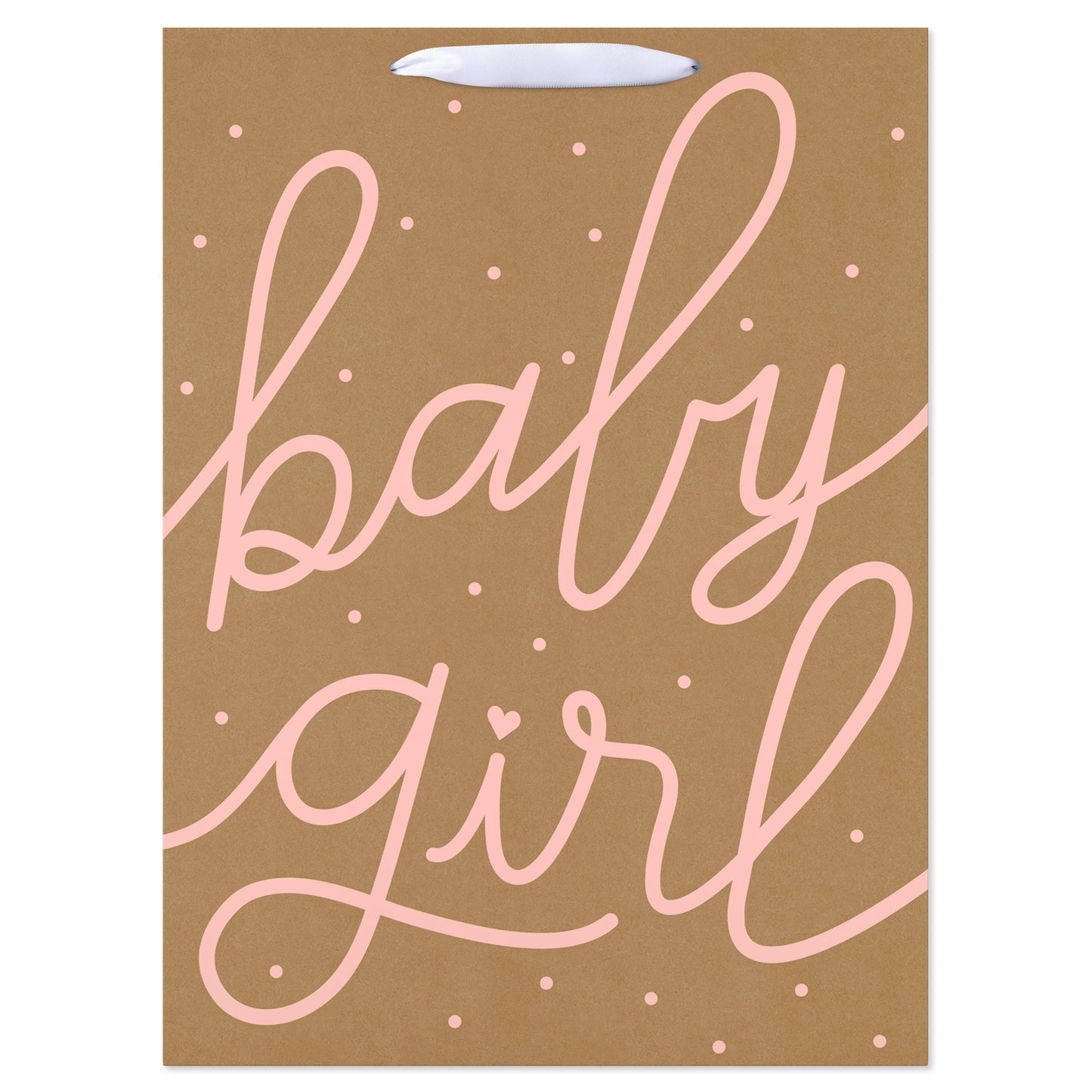 American Greetings Baby Girl Baby Shower Jumbo Kraft Gift Bag