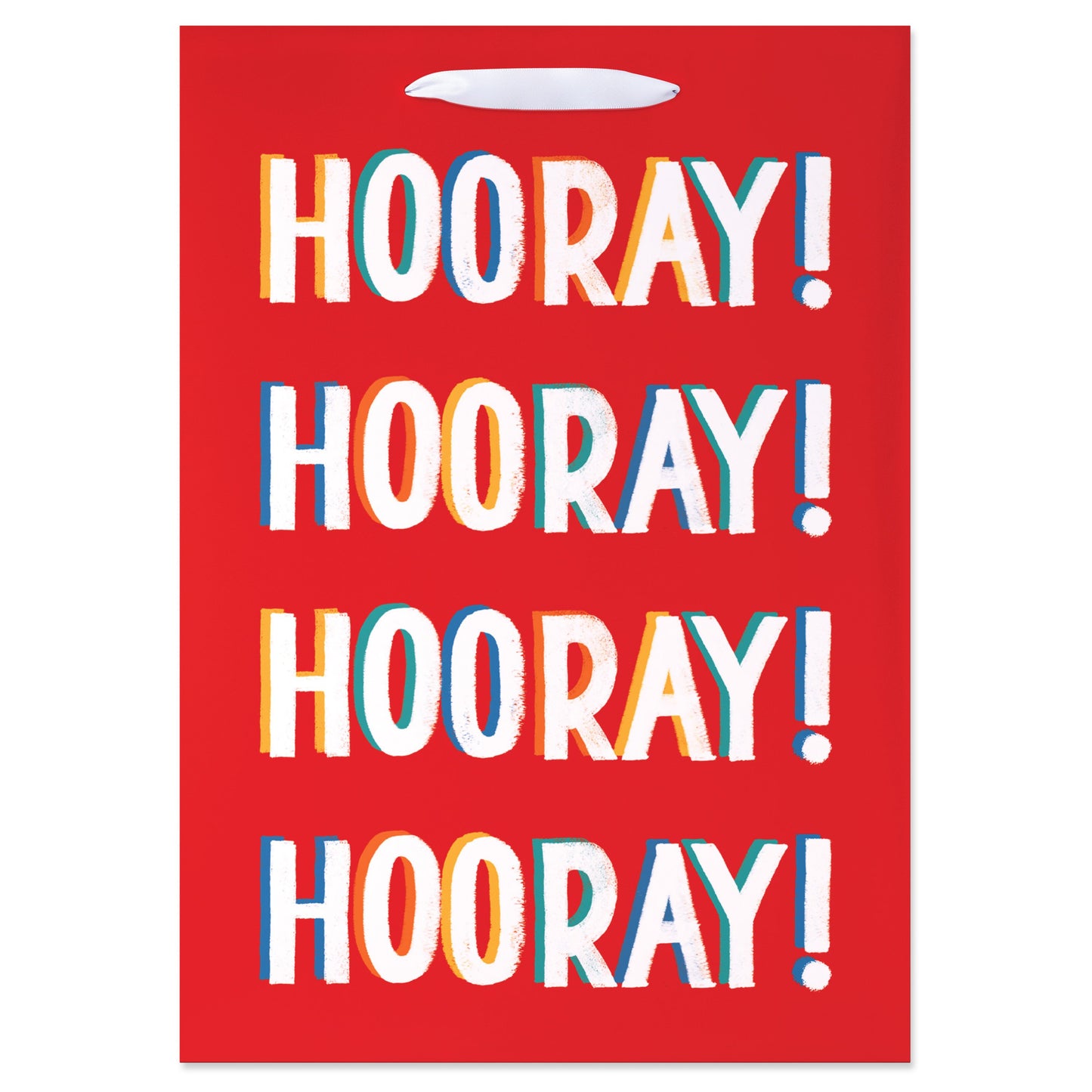 American Greetings Hooray Red Medium Gift Bag