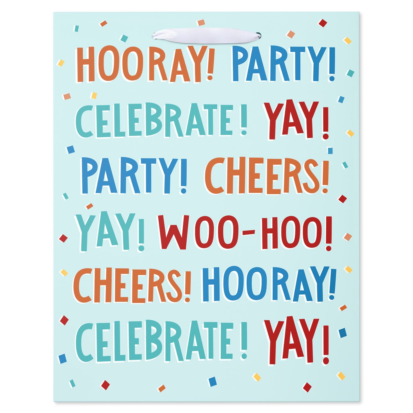 American Greetings YAY Horray Large Light Blue Gift Bag