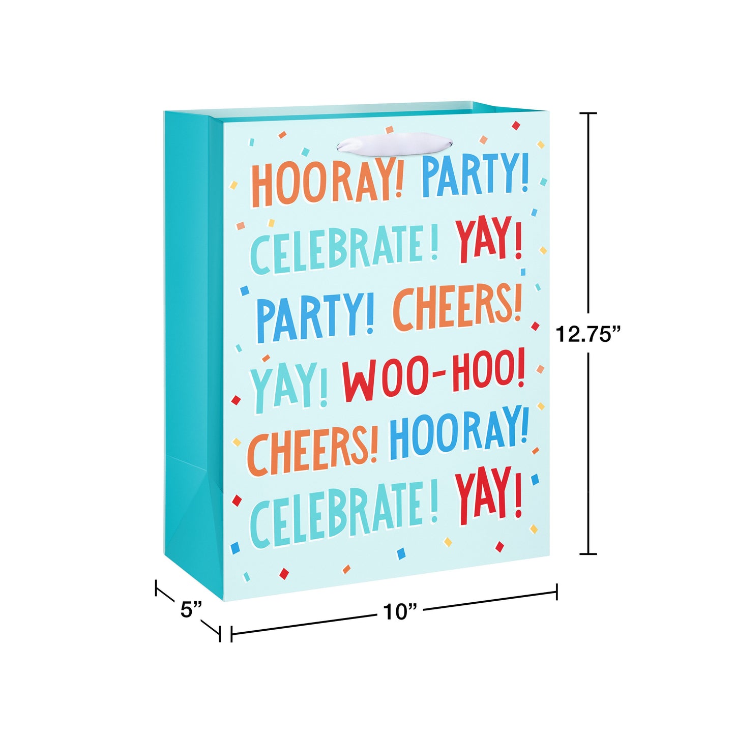 American Greetings YAY Horray Large Light Blue Gift Bag