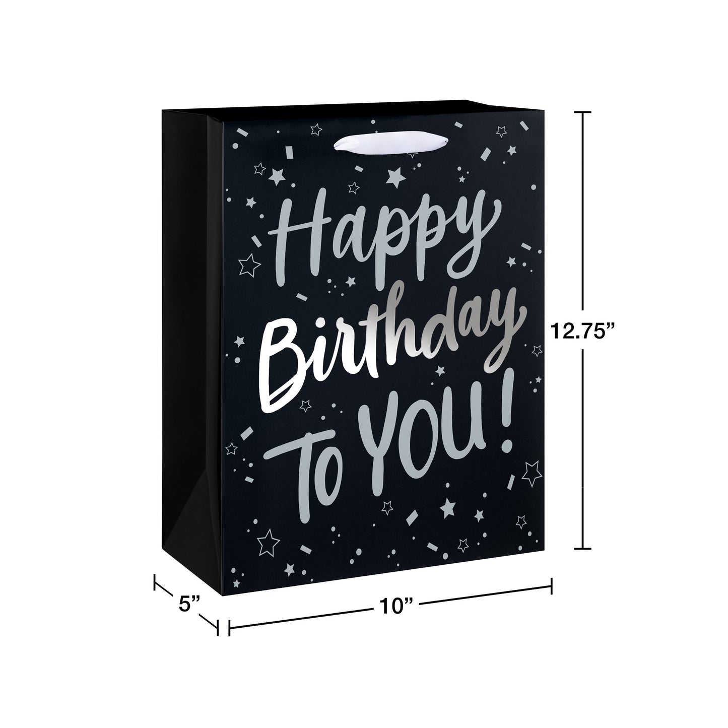 American Greetings Large Black Birthday Gift Bag