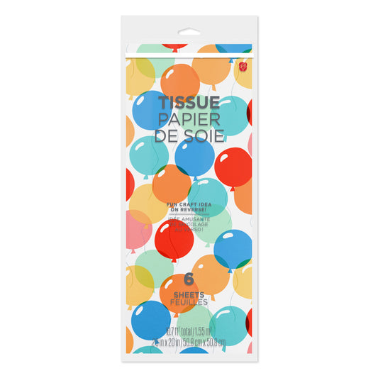 American Greetings Birthday Balloons Tissue Paper, 6 ct