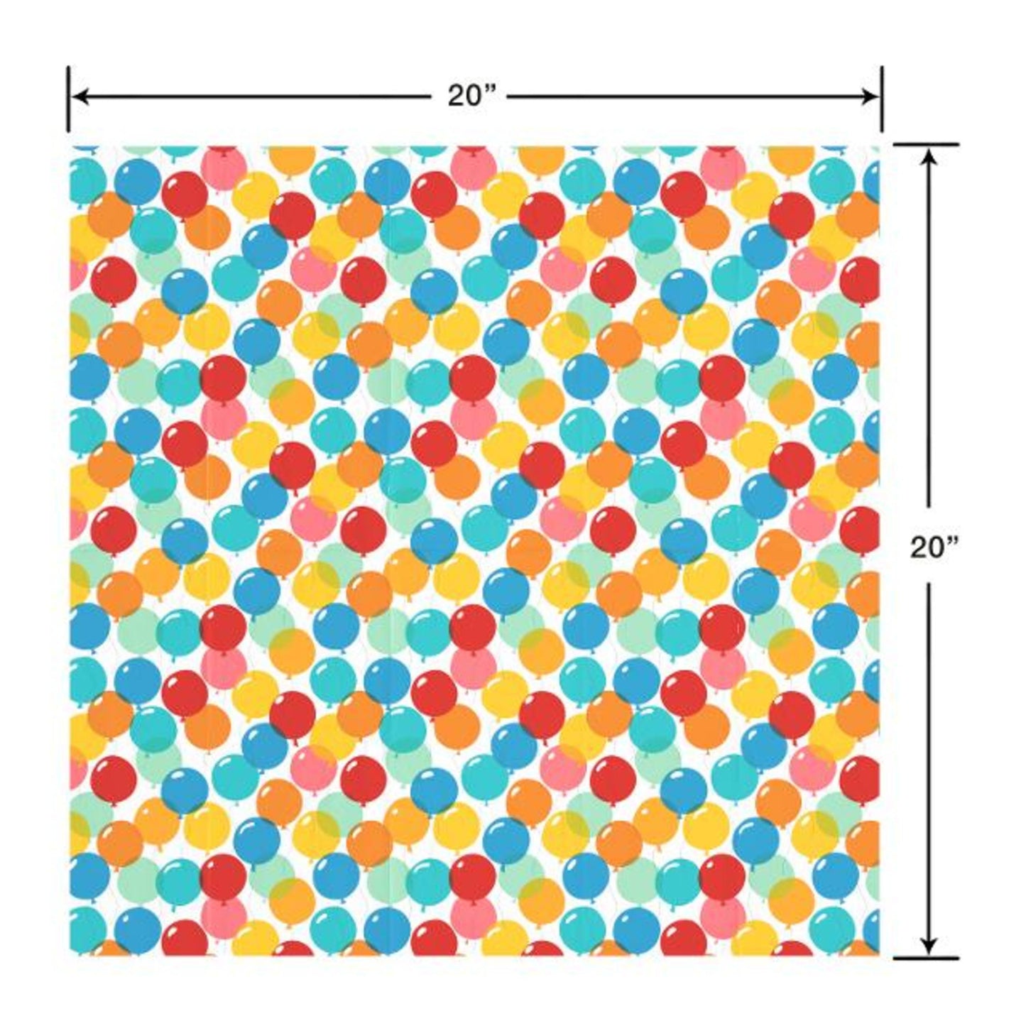 American Greetings Birthday Balloons Tissue Paper, 6 ct
