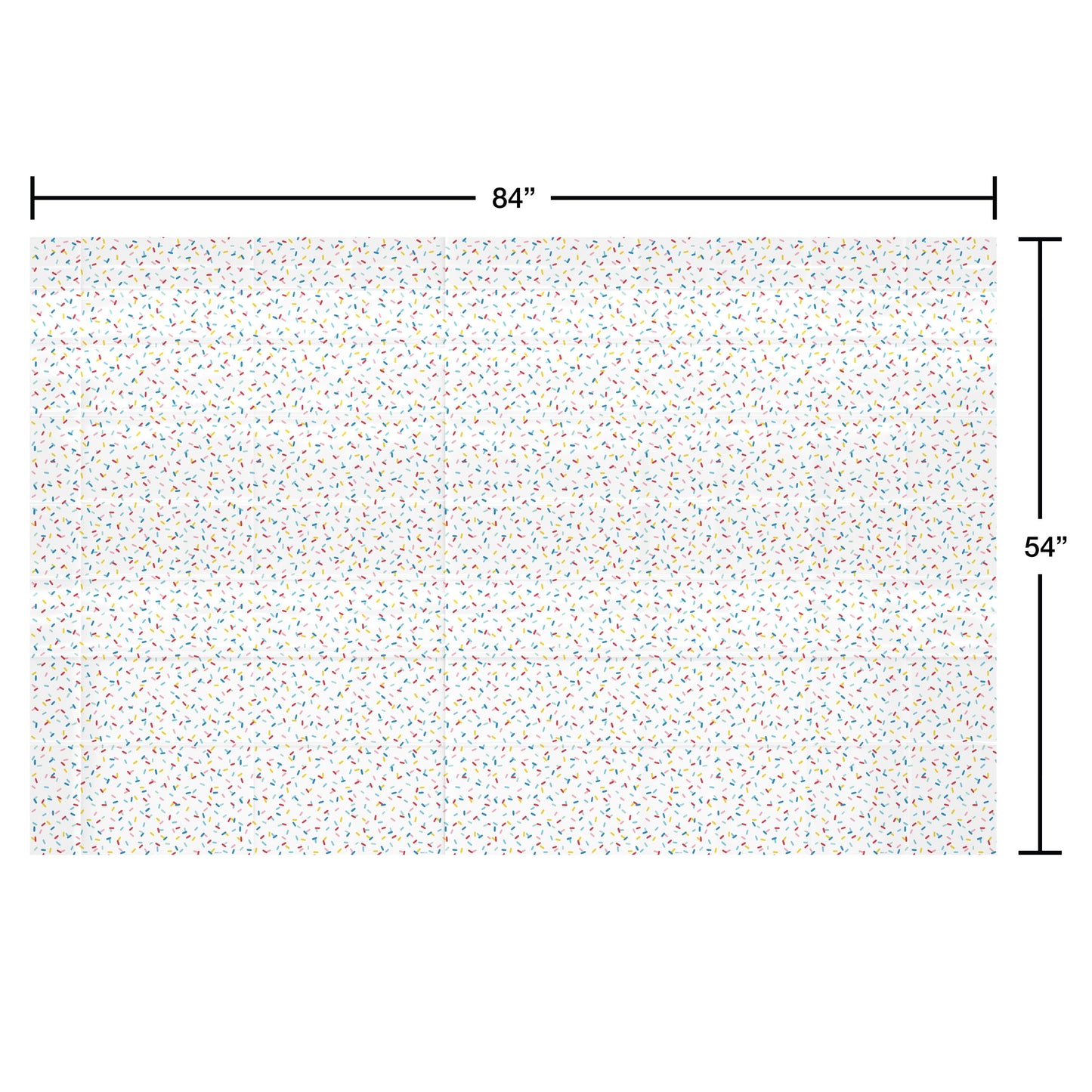 American Greetings Colorful Sprinkles Plastic Table Cover